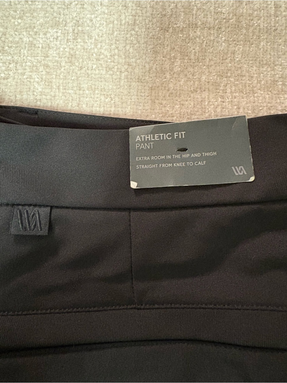 NWT Men's VRST Black Commuter Athletic Fit Pants Size 36 - Picture 11 of 13